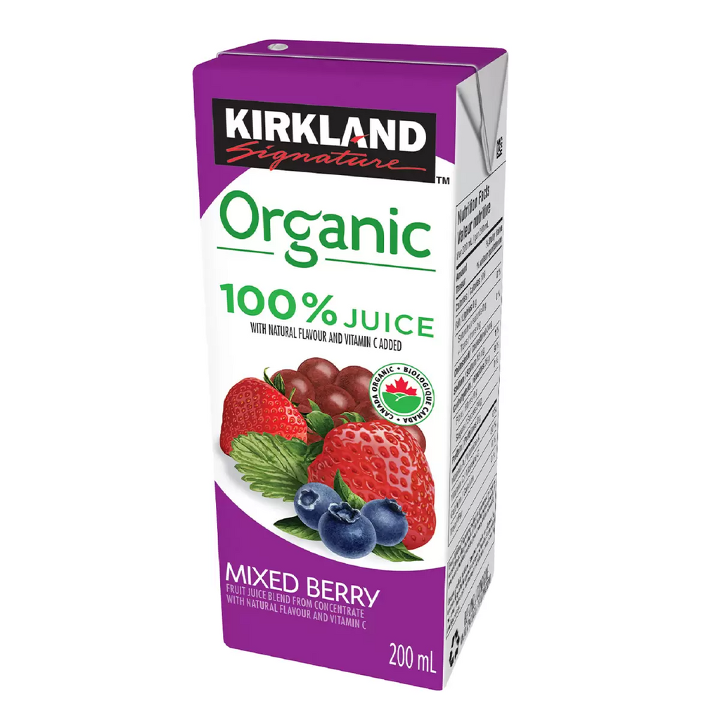 Kirkland Signature Organic Juice Boxes 40 x 200ml – Summer Lunch Drinks