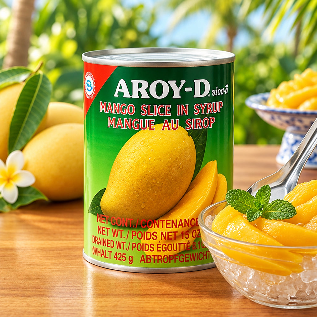 AROY-D Canned Mango Slices in Syrup 425G