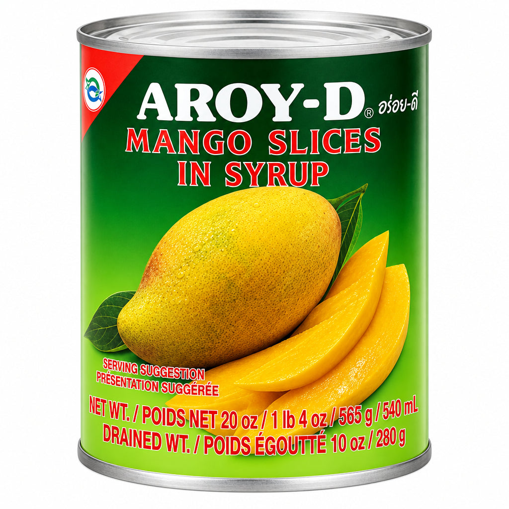 AROY-D Canned Mango Slices in Syrup 425G