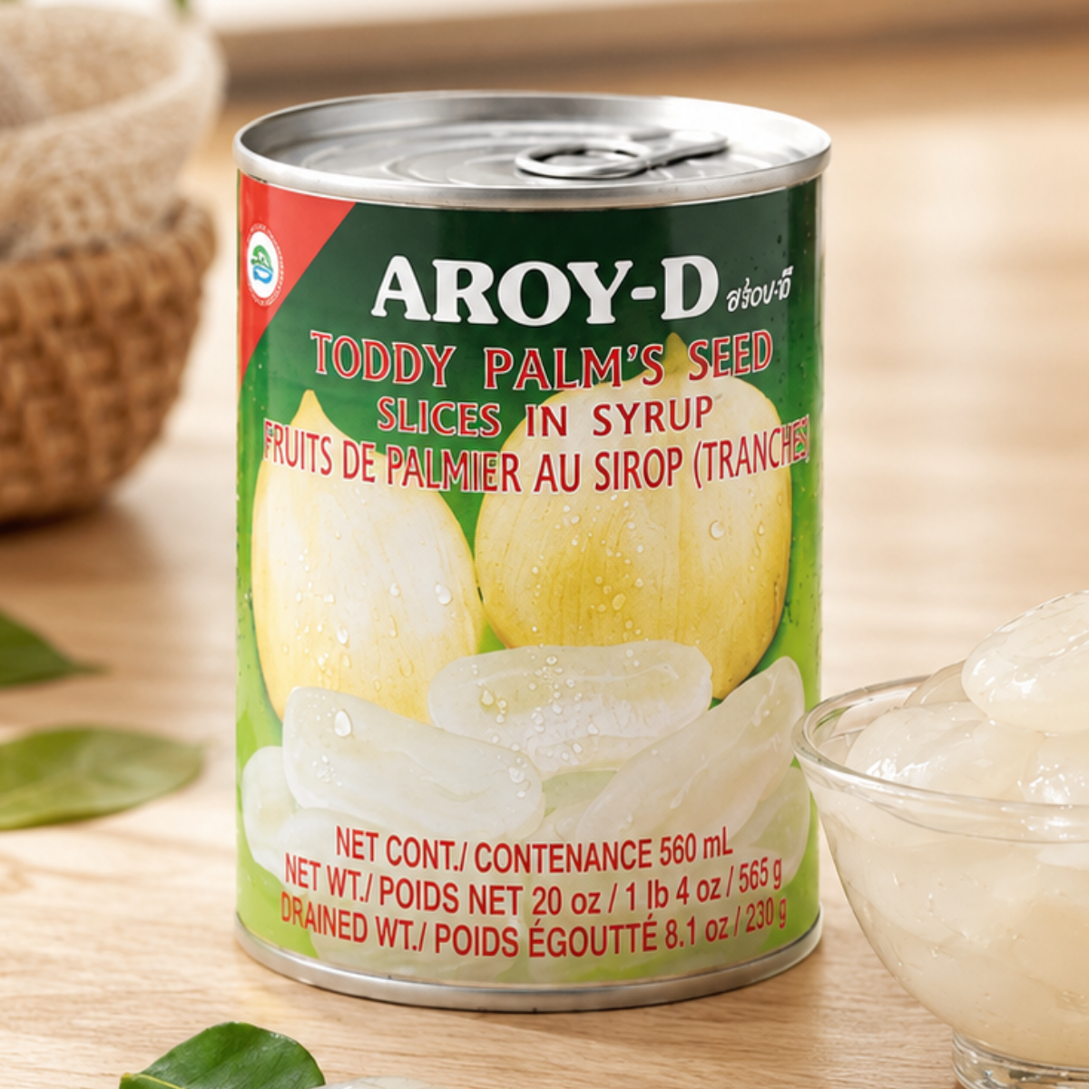 AROY-D Canned Toddy Palm Seed Slices 565G