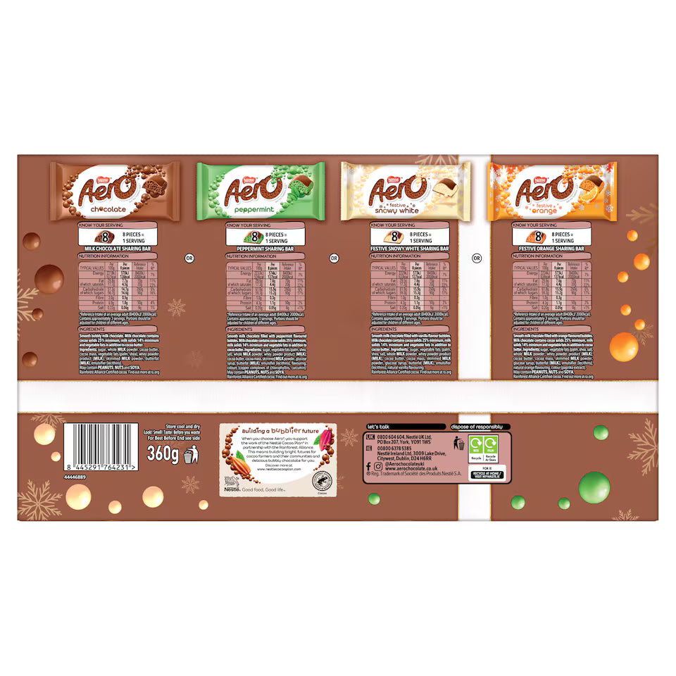 Aero Chocolate Festive Selection Box 360g (Pack of 1)
