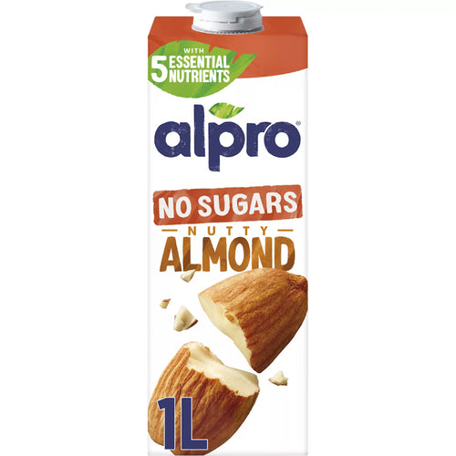 Alpro Almond No Sugar Long Life Dairy Free Drink 1L