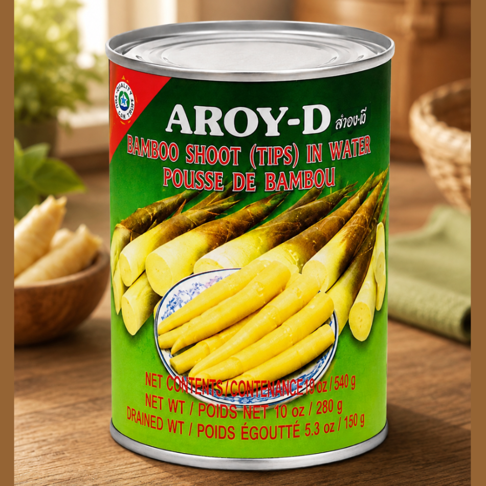 AROY-D Bamboo Shoot Tips in Water 540G