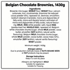 Belgian Chocolate Brownies, 1430g