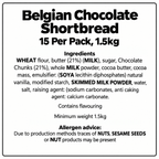 Belgian Chocolate Shortbread 15 Per Pack