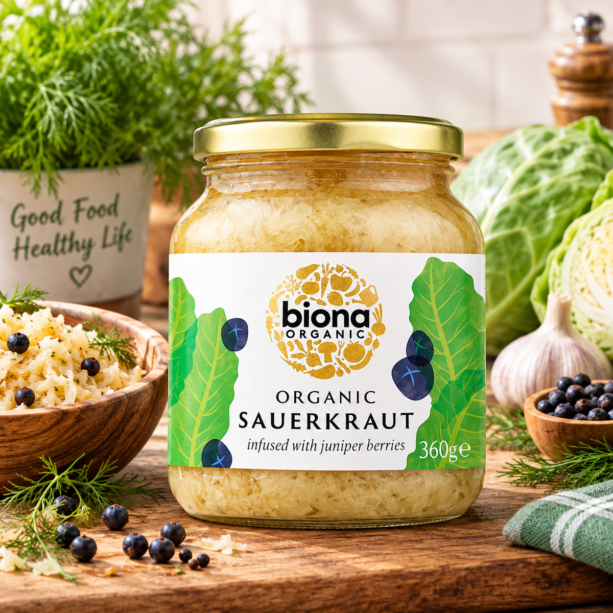 Biona Organic Sauerkraut 360G (Pack of 1)