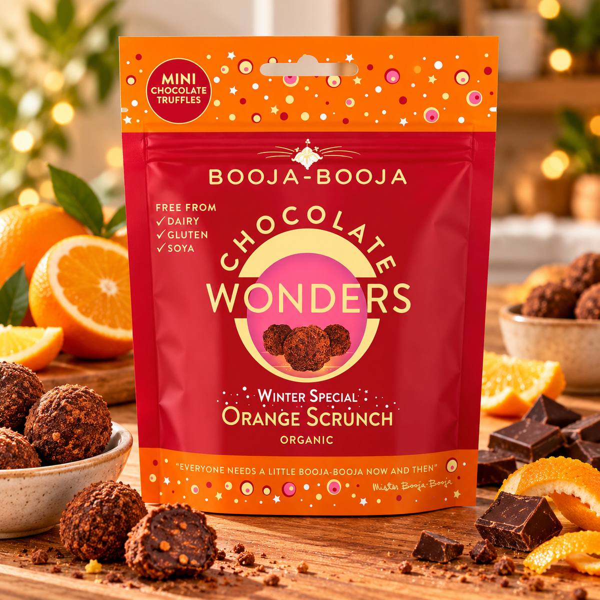 Booja-Booja Orange Scrunch Chocolate Wonders 65g (Pack of 1)