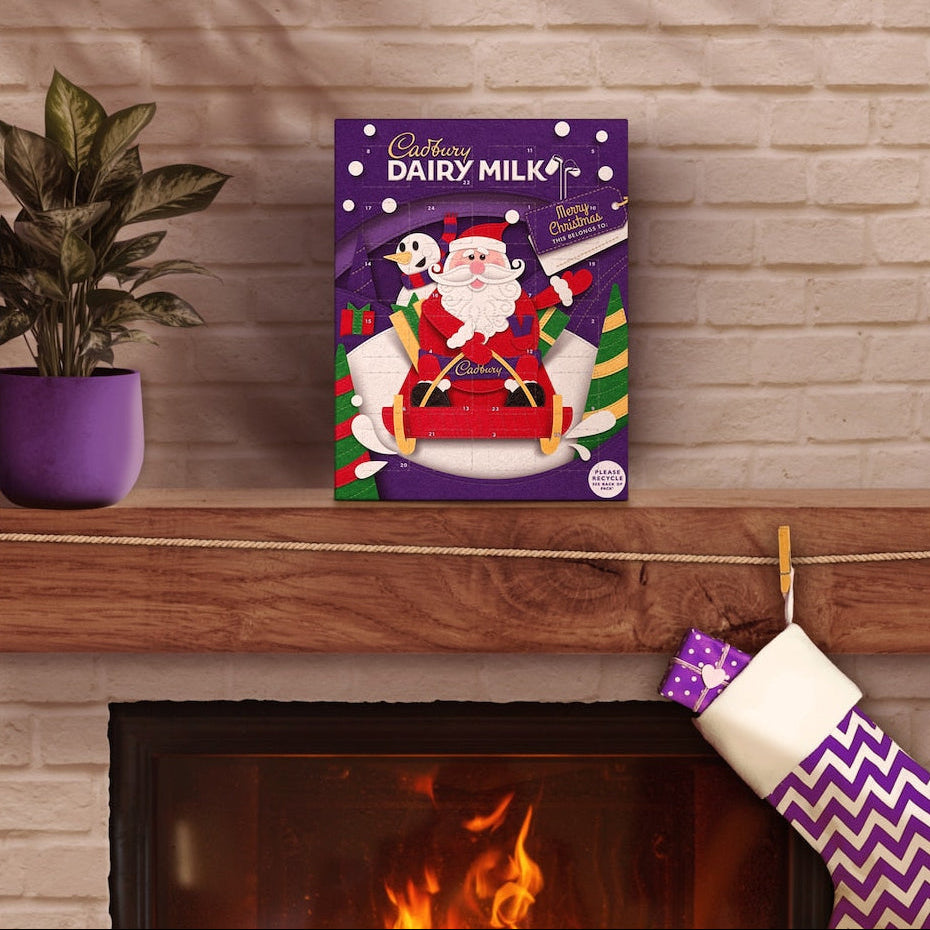 Cadbury Dairy Milk Chocolate Xmas Advent Calendar 90g (Pack of 1)