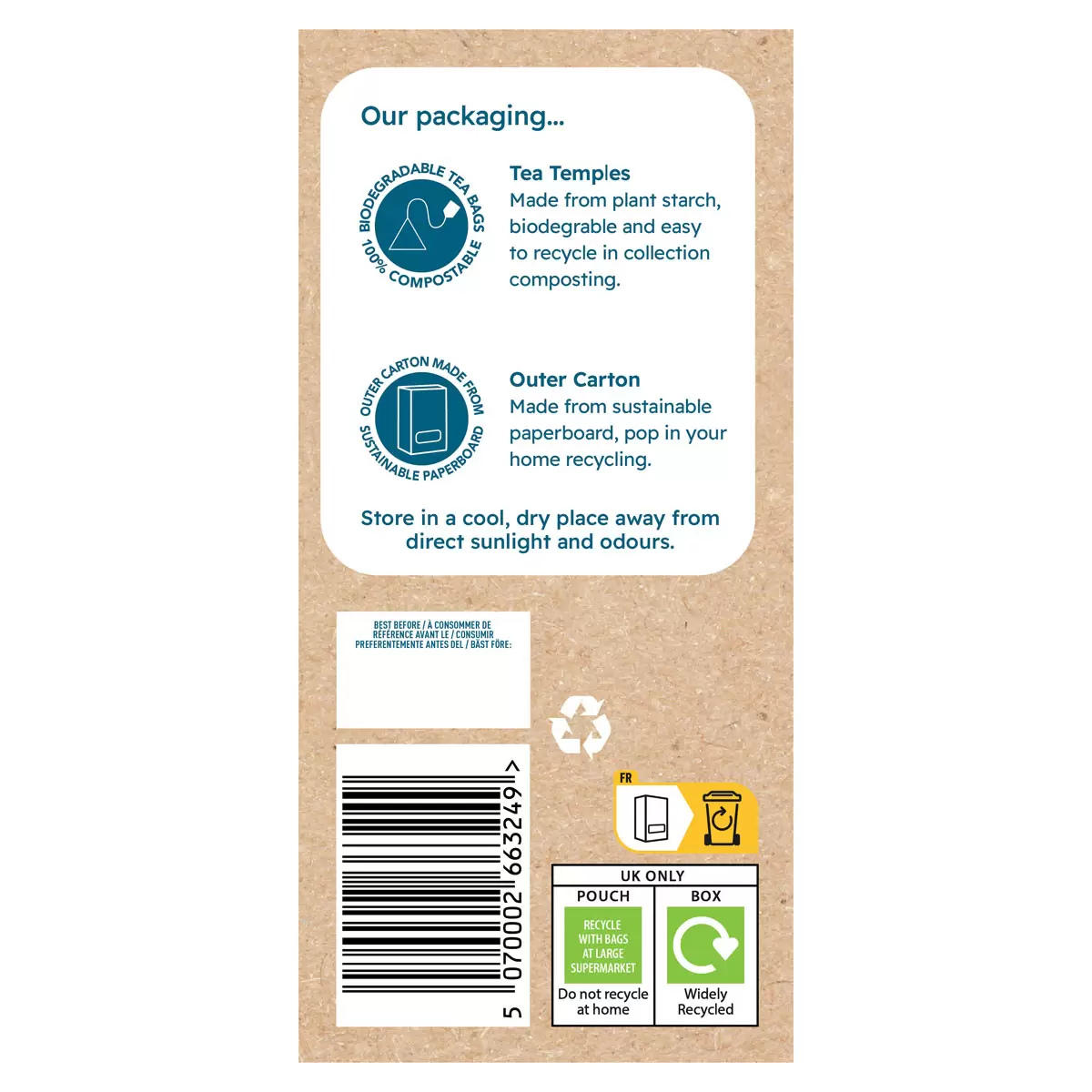 Cafe Tea 100% Peppermint Leaves Teabags, 240 Pack