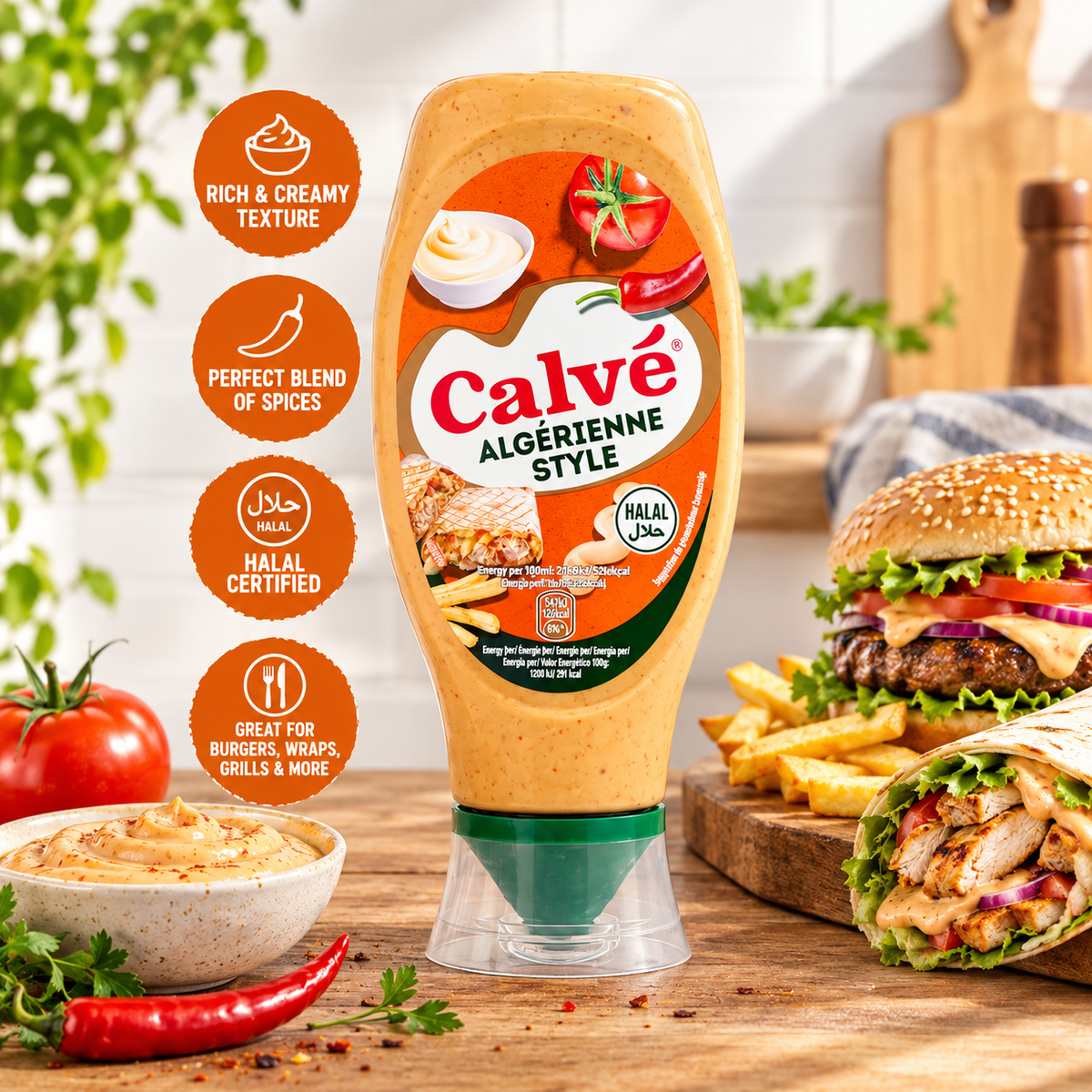 Calve Halal Algerienne Style Sauce 430ml (Pack of 1)