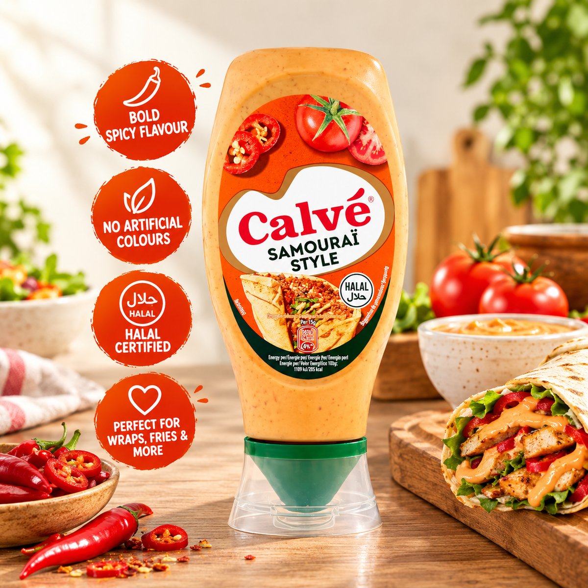 Calve Halal Samourai Style Sauce 430ml (Pack of 1)