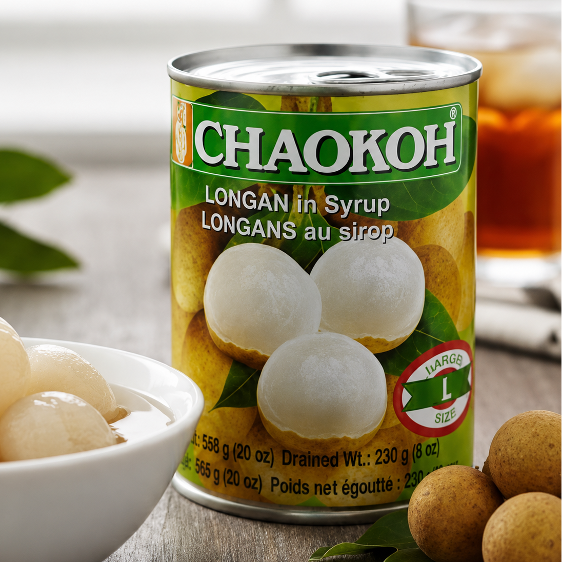 Chaokoh Longan in Syrup – Sweet Tropical Longan Fruit Dessert