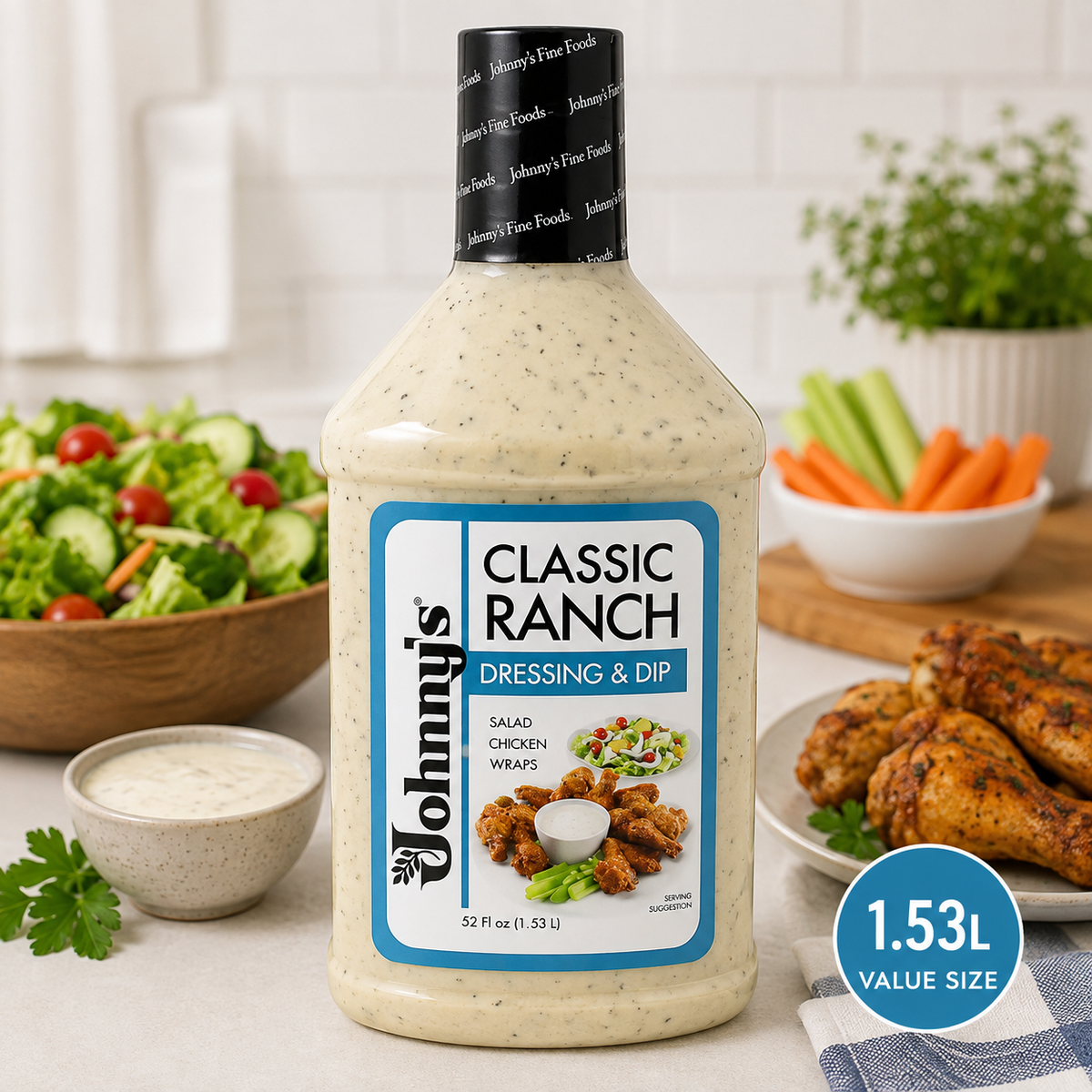 Johnny's Classic Ranch Dressing & Dip, 1.53L