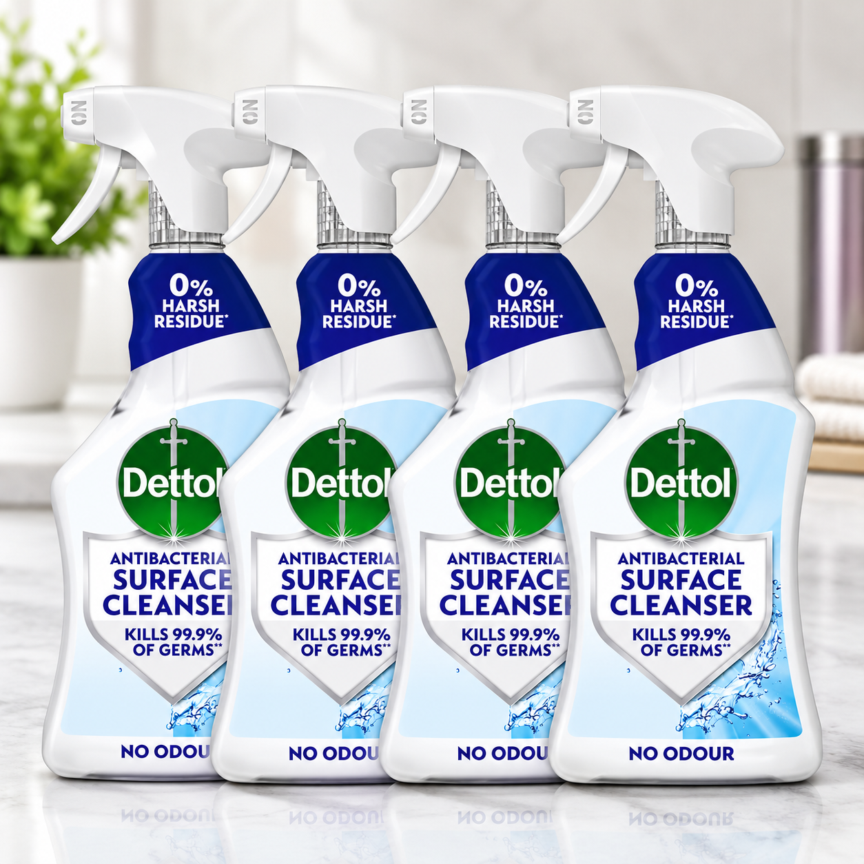 Dettol Antibacterial Surface Cleanser, 4 x 750ml
