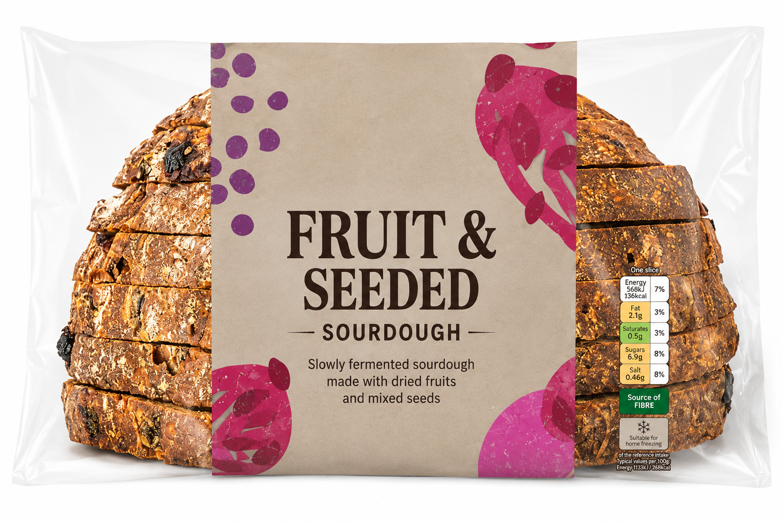 Fruit & Seed Sourdough Bread 400g