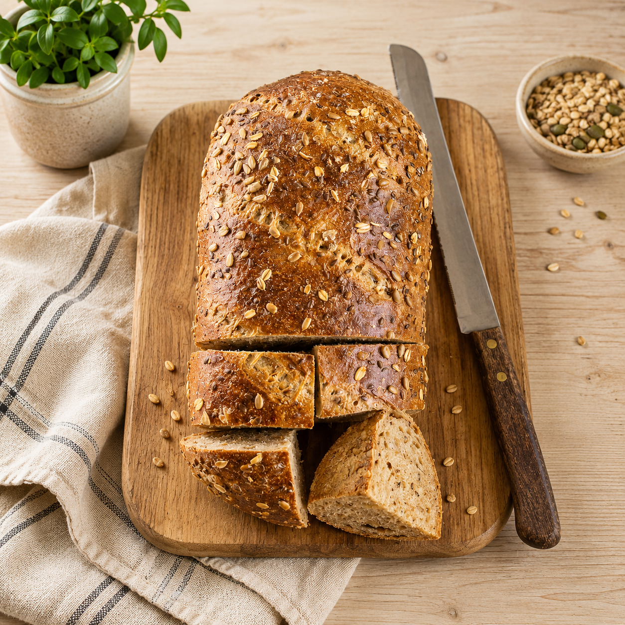 Stonebaked Seeded Multigrain Bloomer 600G