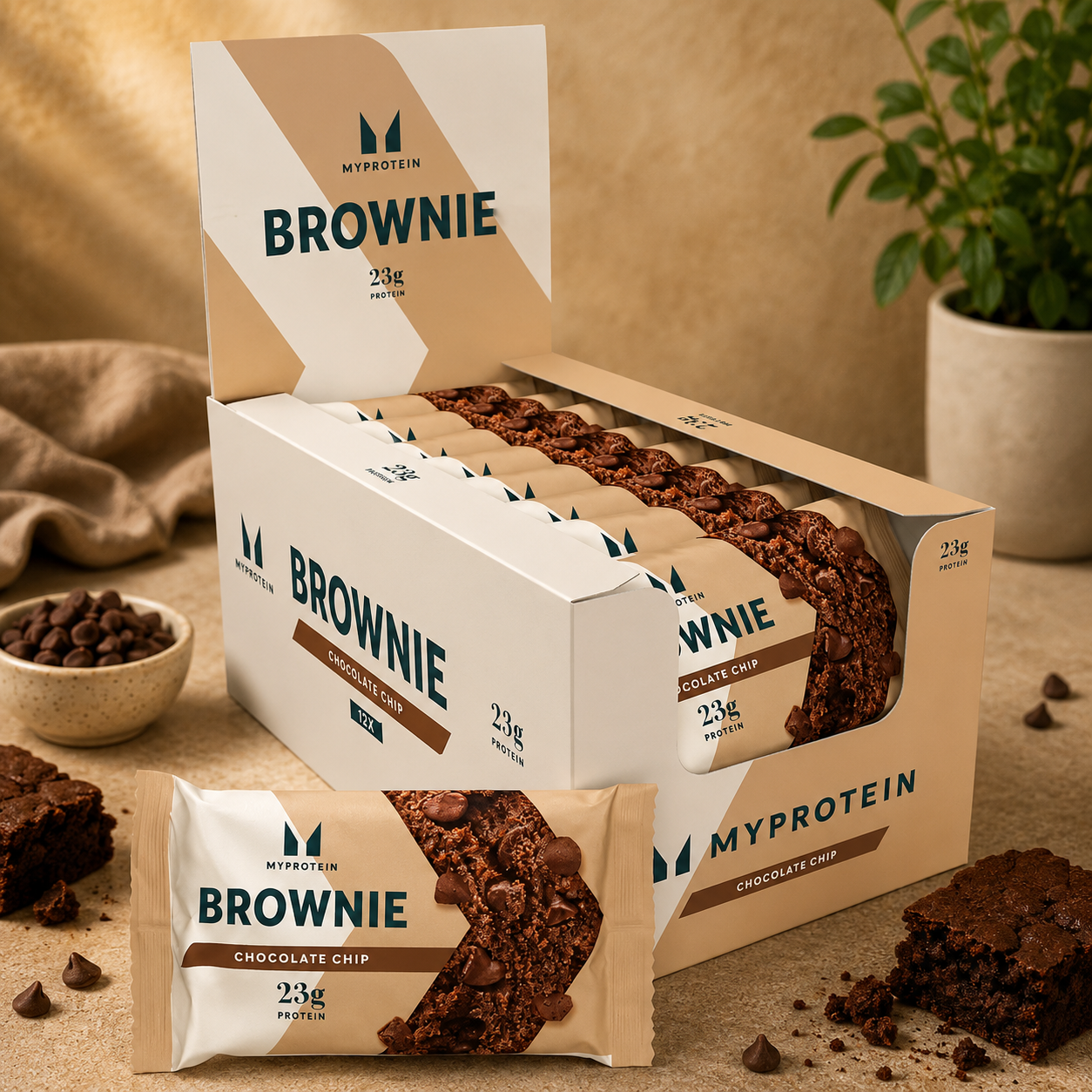My Protein Chocolate Brownie, 12 x 75g