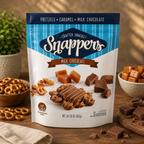 Snappers Milk Chocolate and Caramel Pretzels, 567g