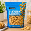 Kirkland Signature Unsalted & Roasted Cashews Bag, 1.13kg
