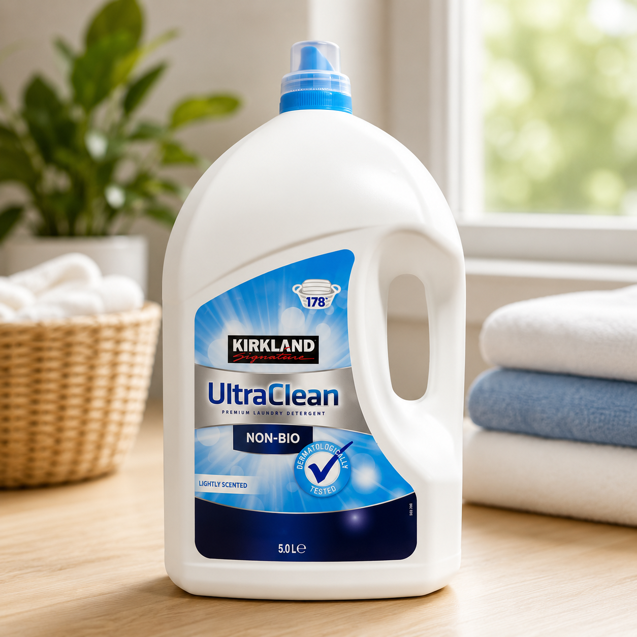 Kirkland Signature Ultra Clean Non Bio Laundry Liquid, 5L (178 Wash)
