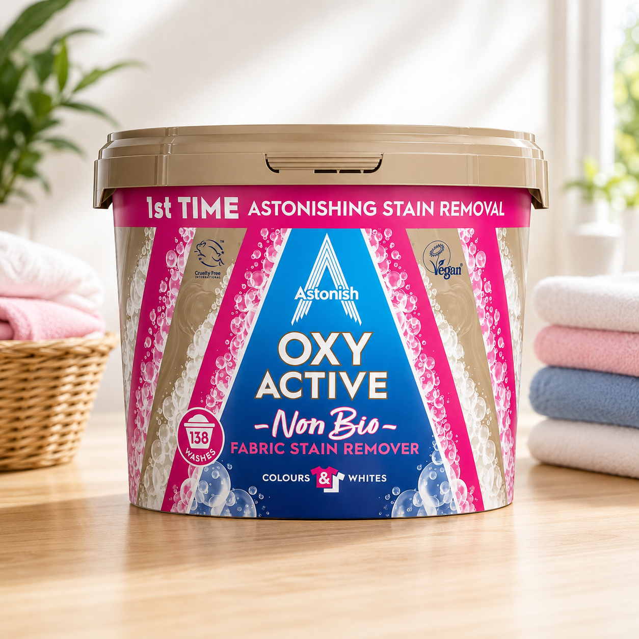 Astonish Oxy Active Non Bio Fabric Stain Remover, 3kg