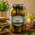 Bornibus Sweet and Sour Gherkins 900g | Crunchy Pickled Gherkins in Sweet & Tangy Vinegar