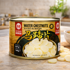 Double Happiness Water Chestnut Slices – Ready-to-Use Crisp Water Chestnuts