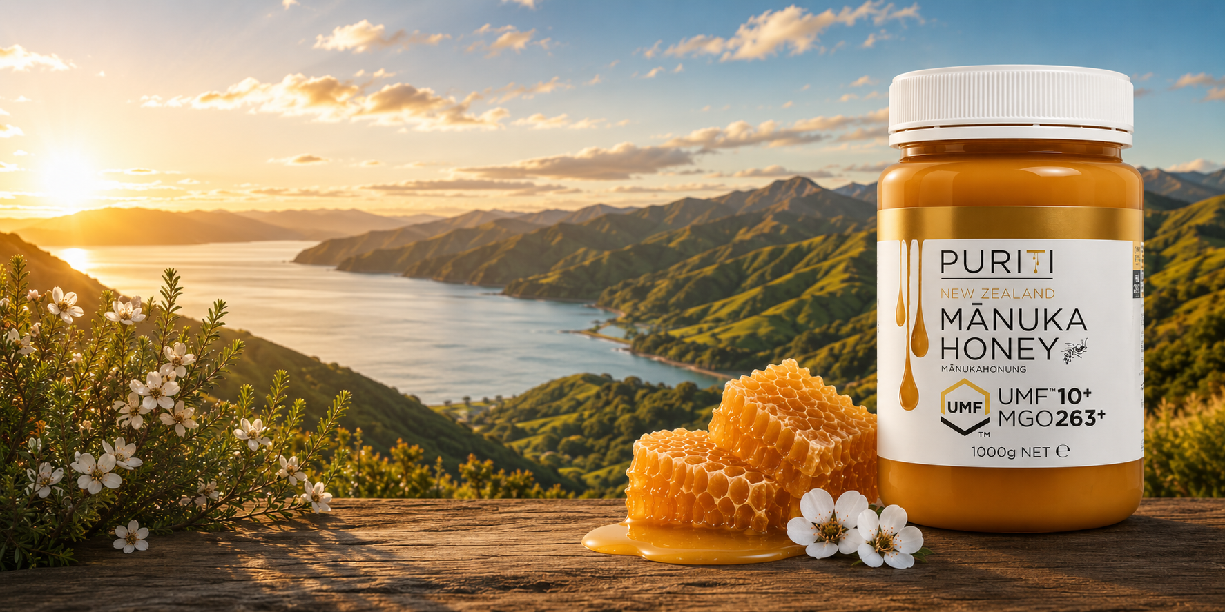 PURITI Manuka Honey |From New Zealand (UMF 10+ MGO 263+)