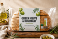 Sliced Green Olive & Rosemary Sourdough Bread 400g