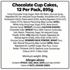 Chocolate Cup Cakes, 12 Per Pack
