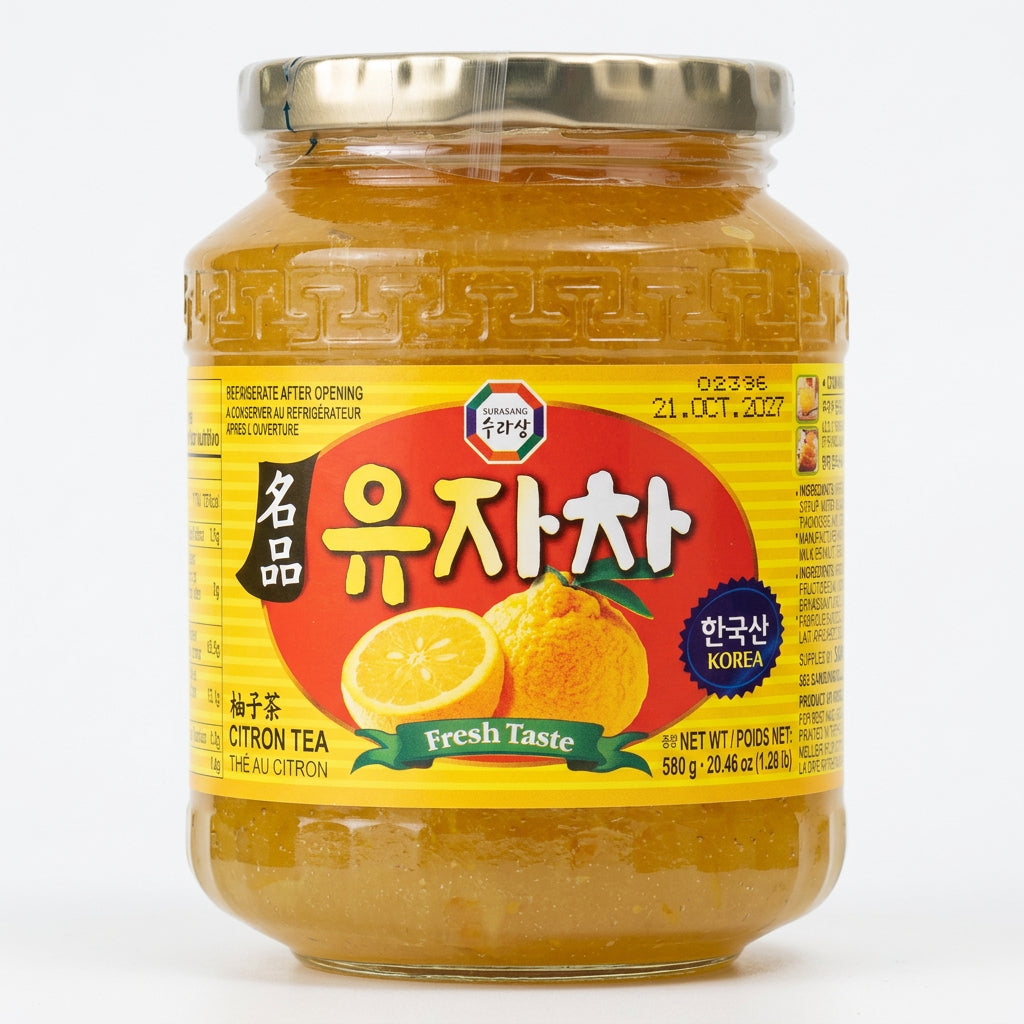 Citron Tea in Bottle 580G  – Refreshing Citrus Tea Drink for Everyday Enjoyment