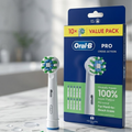 Oral B Cross Action Brush Heads 10 Pack in White