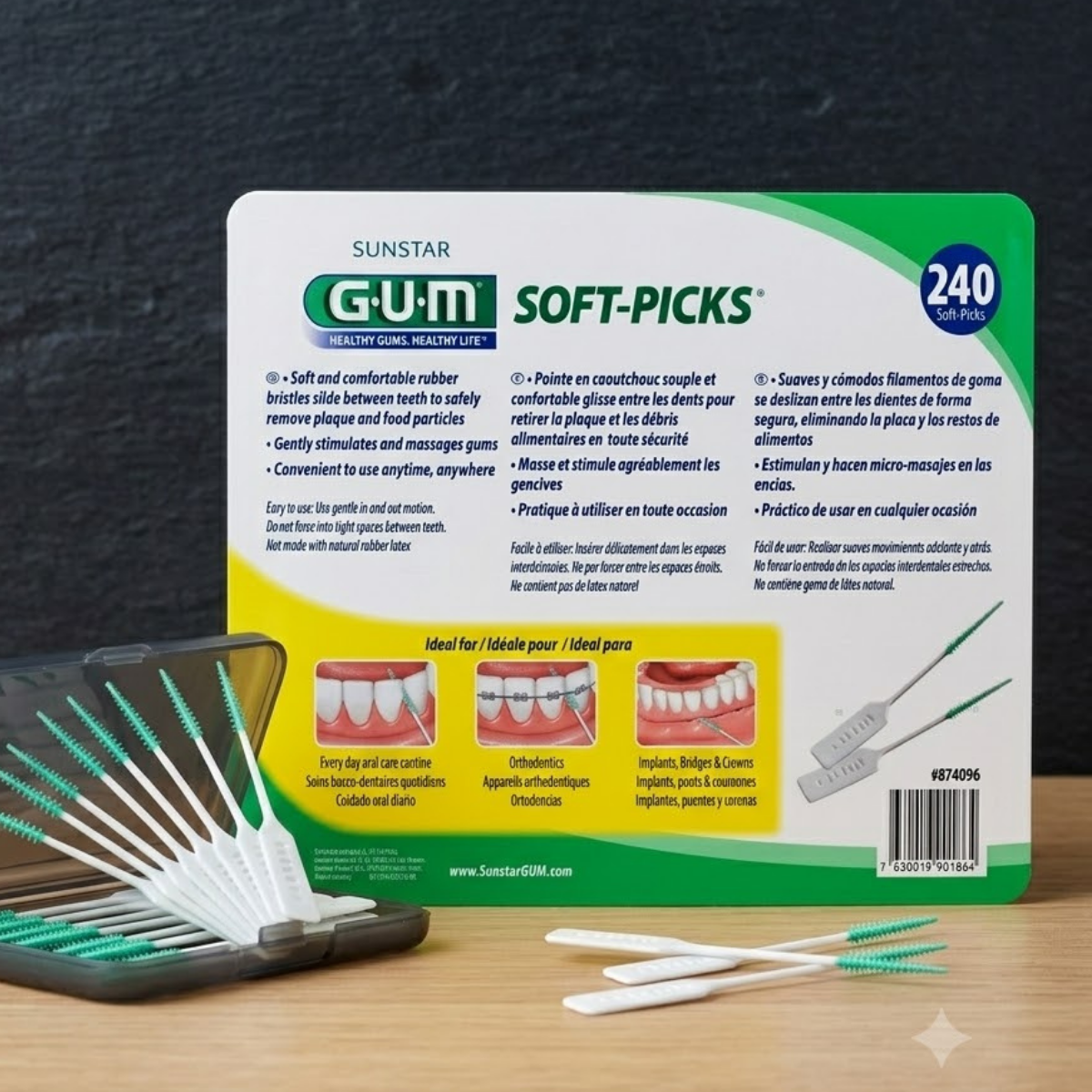 G.U.M Soft Picks, 240 Count