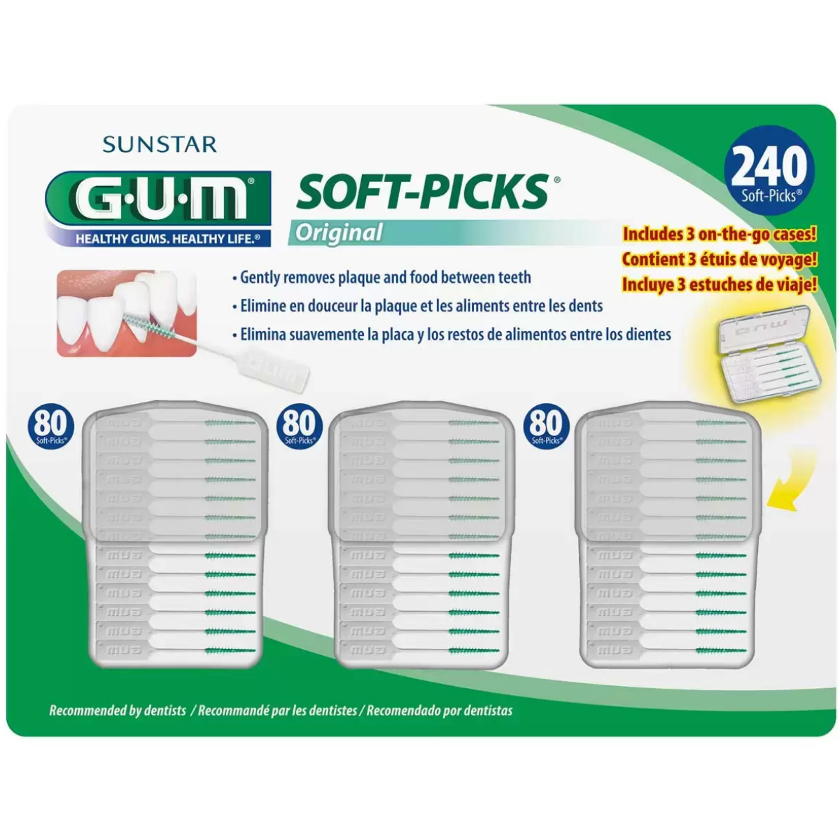 G.U.M Soft Picks, 240 Count