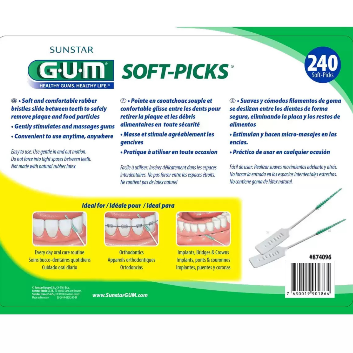 G.U.M Soft Picks, 240 Count