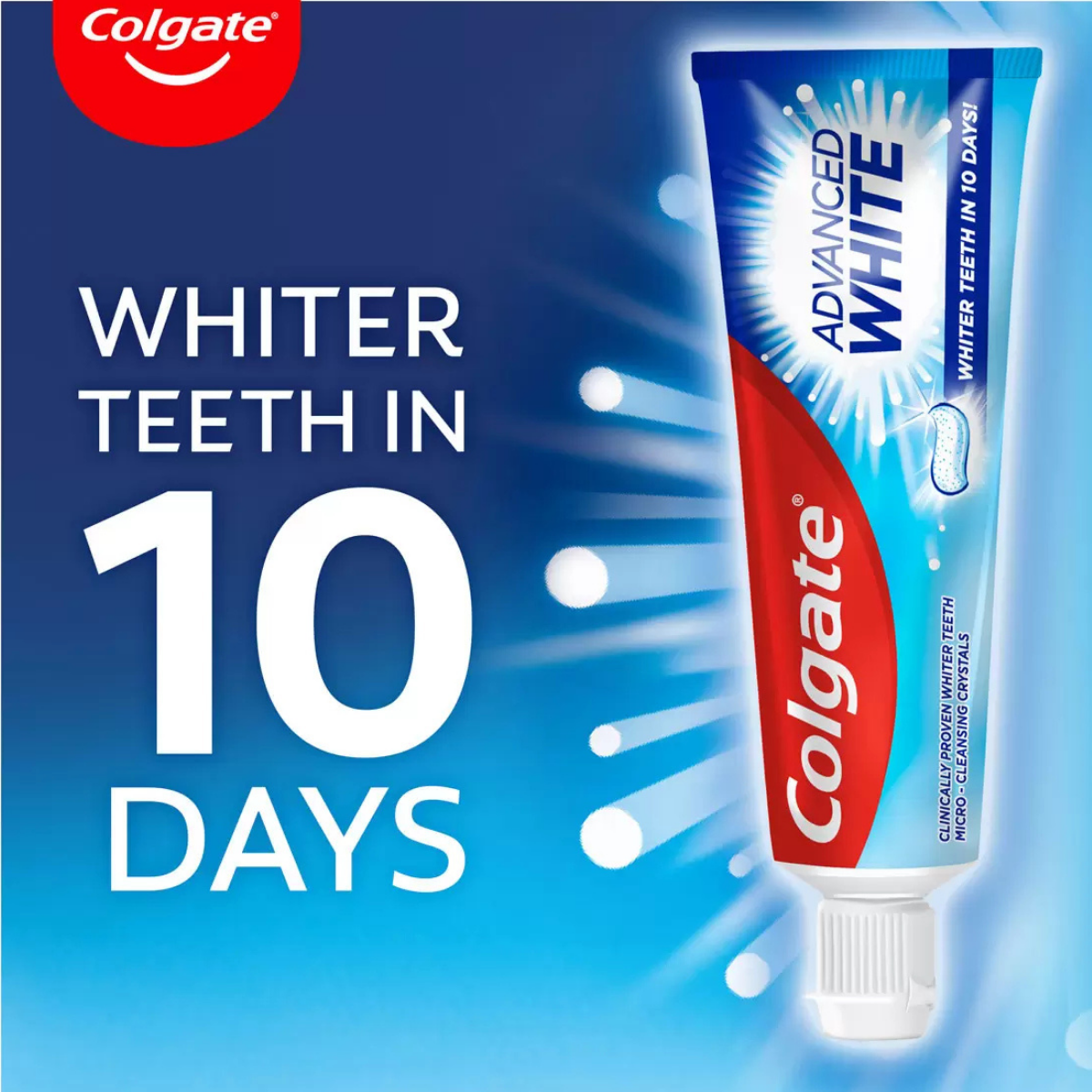 Colgate Advanced White Toothpaste, 6 x 125ml