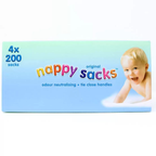 Original Nappy Sacks, 4 x 200 Pack