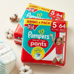 Pampers Baby Dry Pants Size 5, 2 x 64 Pack