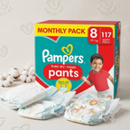 Pampers Baby Dry Pants Size 8, 117 Pack