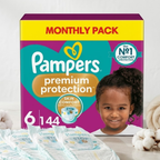 Pampers Premium Protection, Size 6, 144 Pack