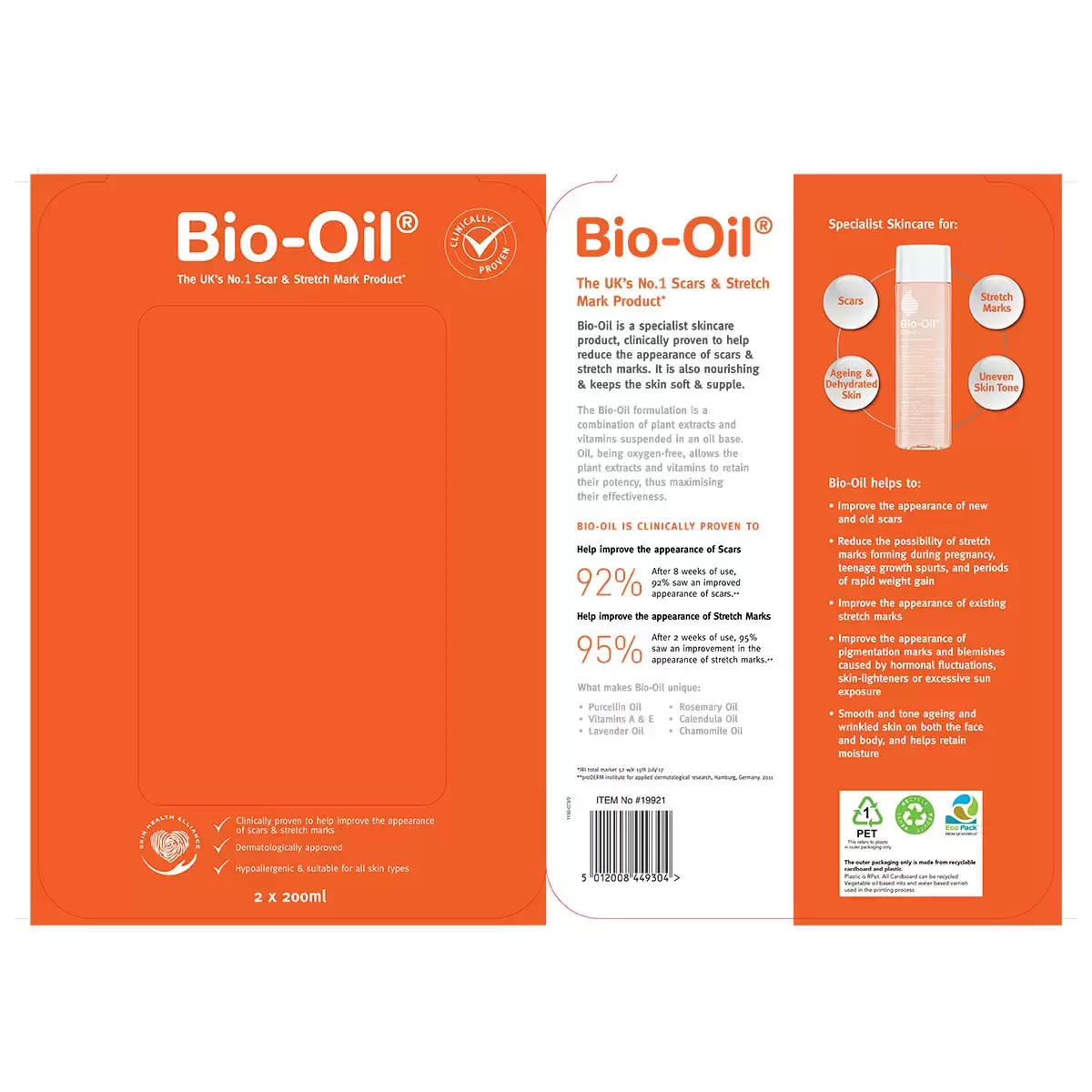 Bio-Oil Skincare, 2 x 200ml
