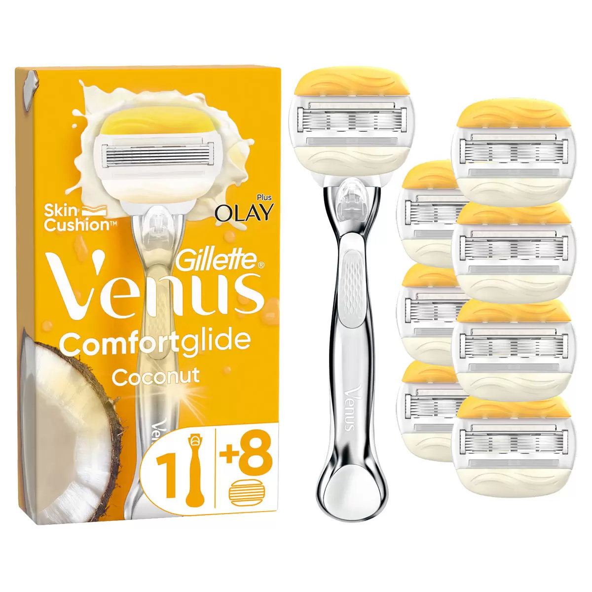 Gillette Venus Comfortglide with Olay, Platinum Metal