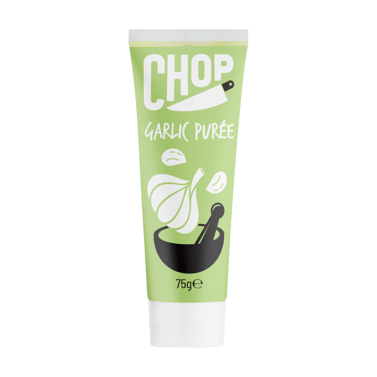 Chop Garlic Puree 75G– Ready to Use Squeeze Paste for Pasta, Garlic Bread & Marinades