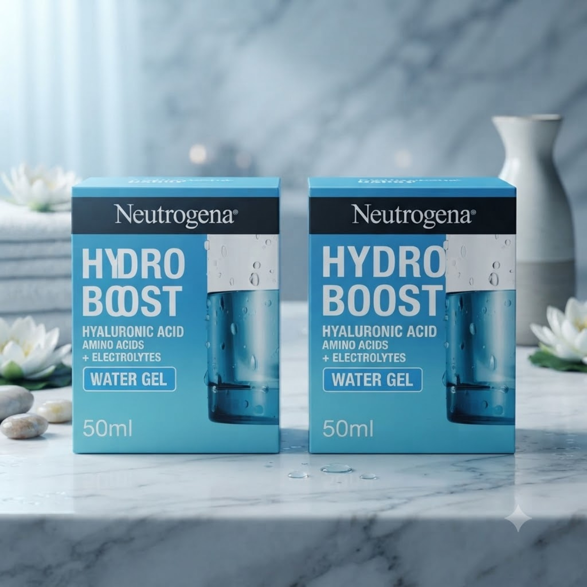 Neutrogena Hydro Boost Water Gel Moisturiser 2 x 50ml