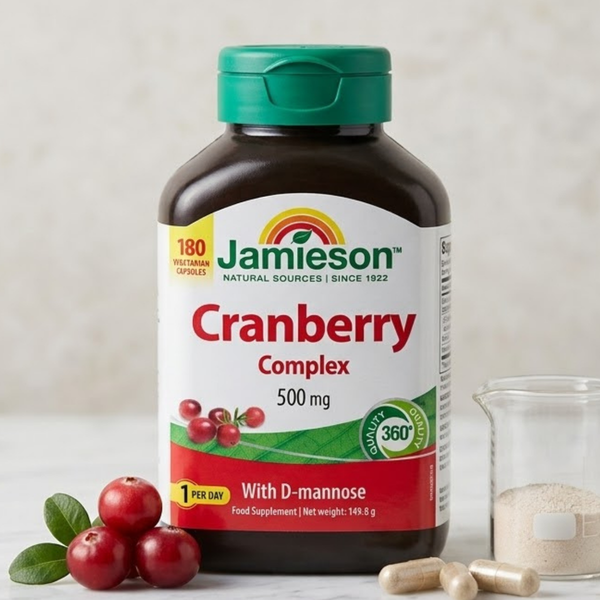 Jamieson Cranberry Capsules, 180 Count