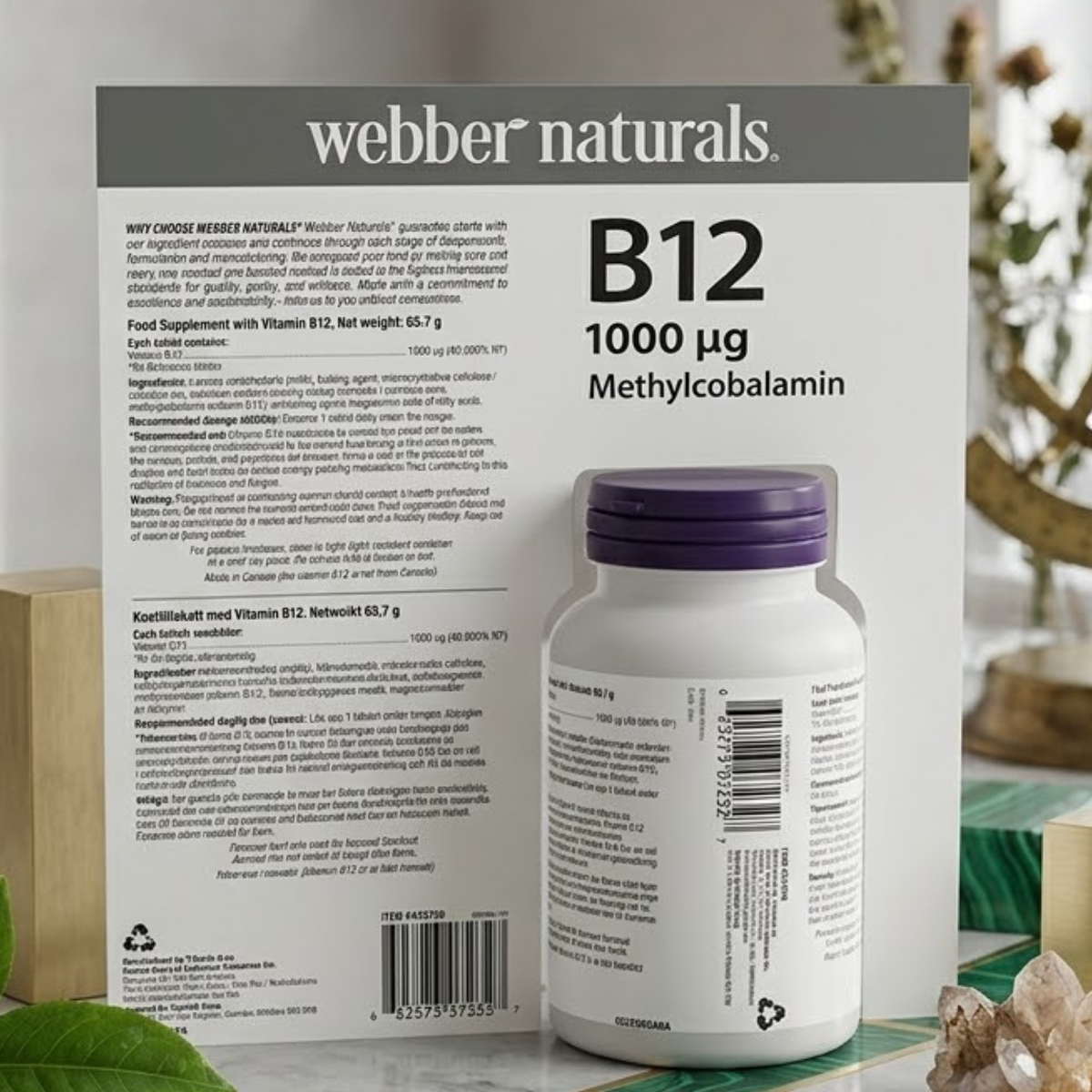 Webber Naturals B12 1000mg, 365 Count