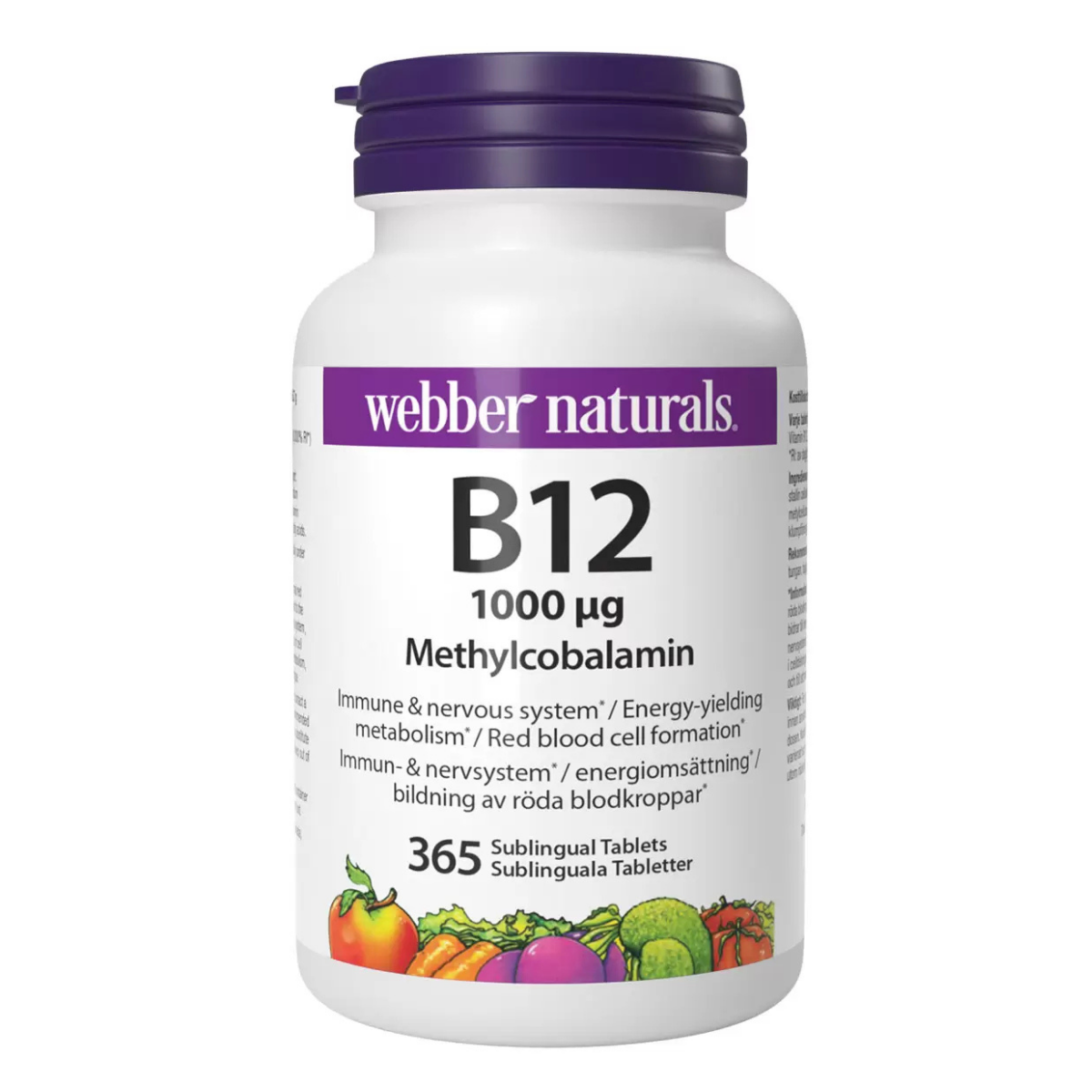 Webber Naturals B12 1000mg, 365 Count