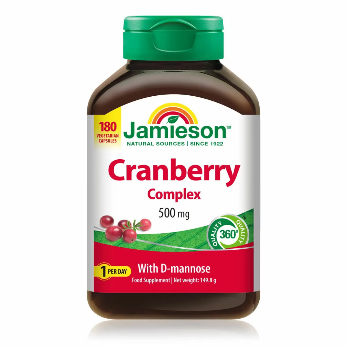 Jamieson Cranberry Capsules, 180 Count