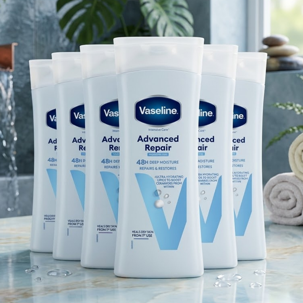 Vaseline Advanced Repair Lotion, 6 x 400ml