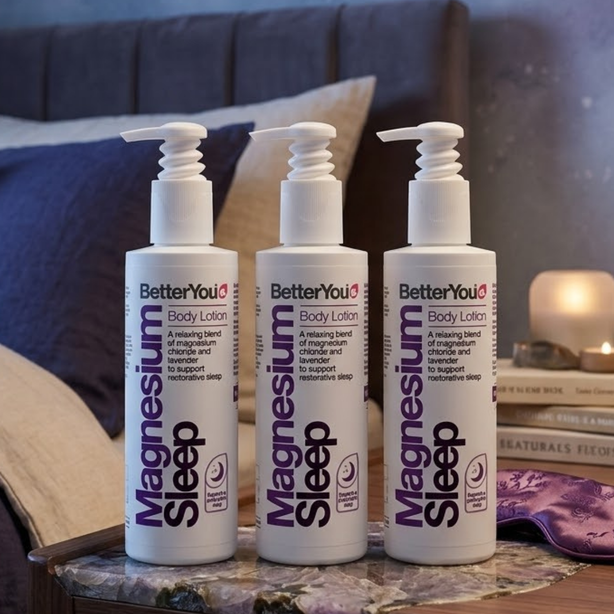 BetterYou Magnesium Sleep Lotion, 3 x 180ml